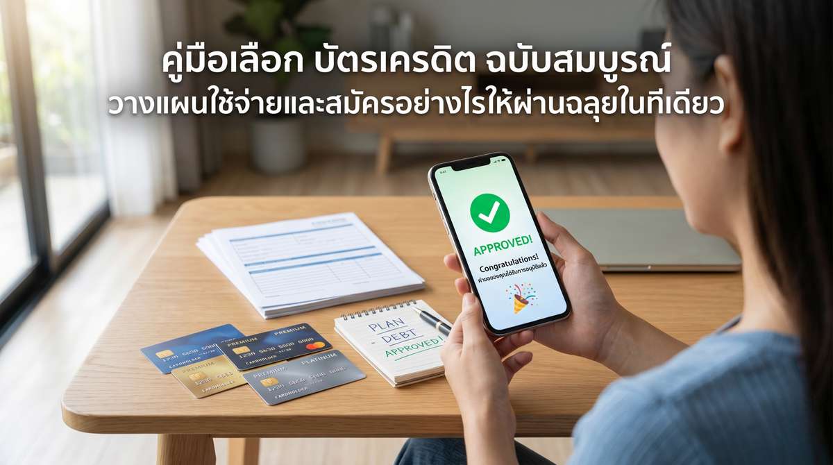 คู่มือเลือก บัตรเครดิต ฉบับสมบูรณ์ วางแผนใช้จ่ายและสมัครอย่างไรให้ผ่านฉลุยในทีเดียว